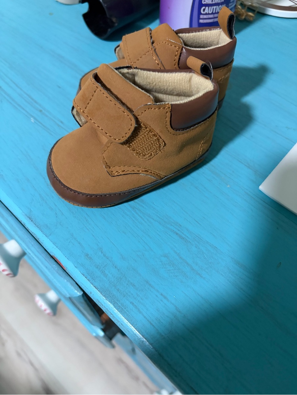 Carter's Brown and Dark Brown Baby Walker Shoes